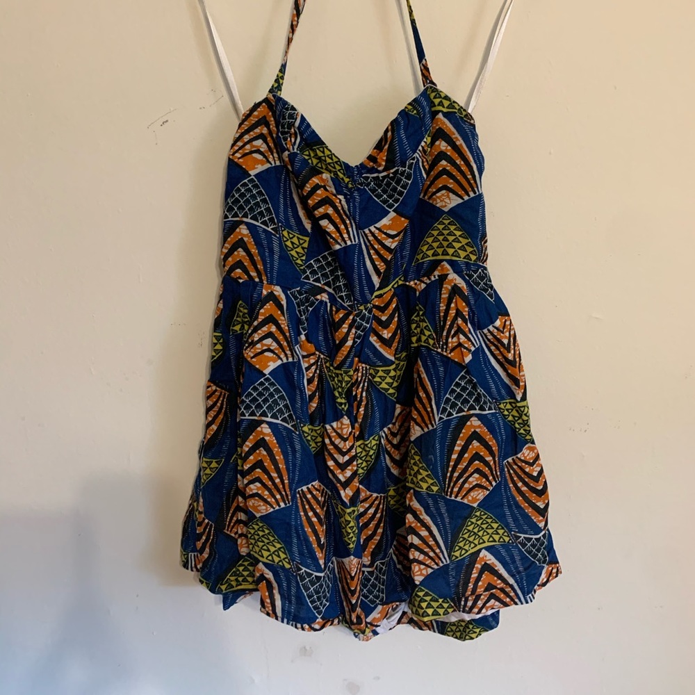 African Print Romper